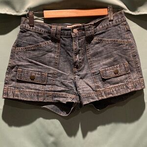 GAP Washed Denim Cargo Shorts - Blue